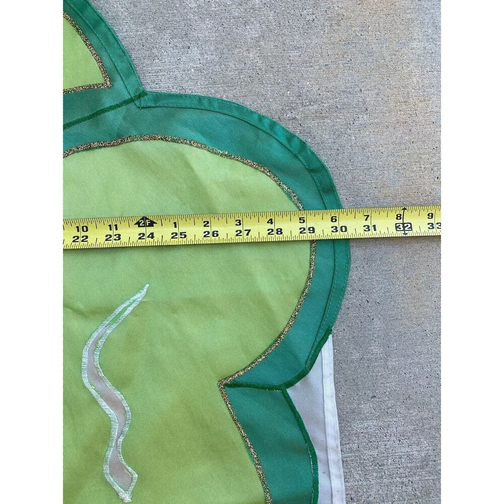 Vintage St Patricks Shamrock Clovers Garden Flag Irish Luck Spring Decoration